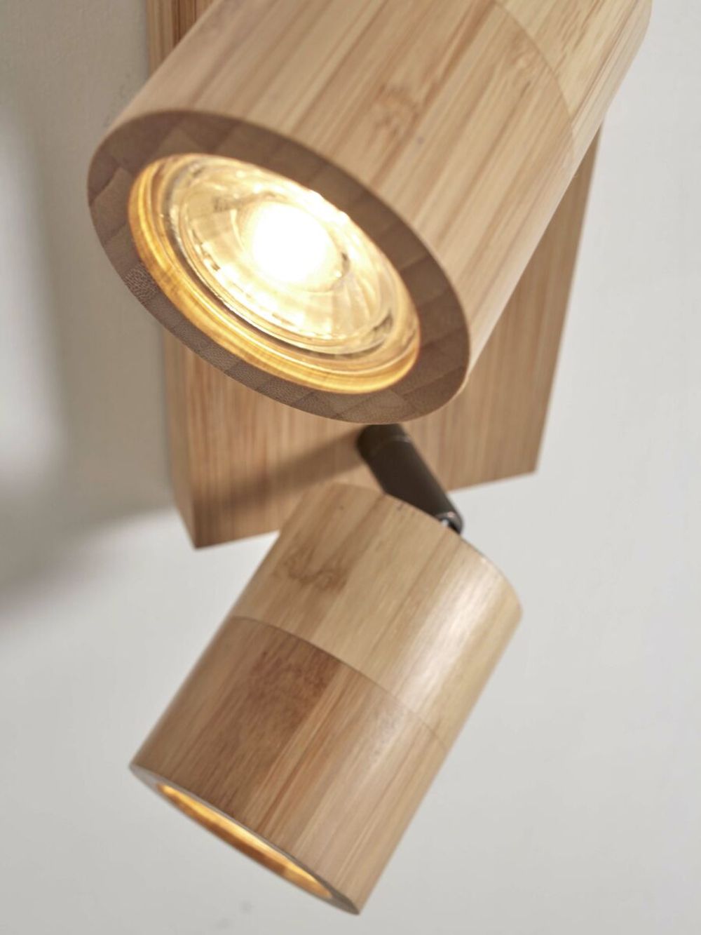 Plafondspot 2x JAVA - Naturel bamboe IAR JAVA-CS2-N