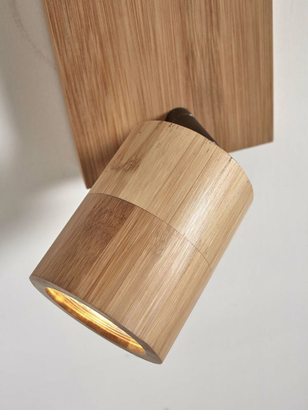 Plafondspot 2x JAVA - Naturel bamboe IAR JAVA-CS2-N