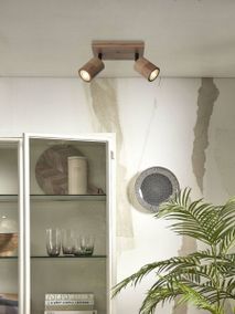 Plafondspot 2x JAVA - Naturel bamboe IAR JAVA-CS2-N