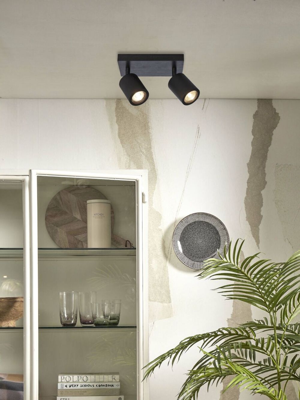 Plafondspot 2x JAVA - Naturel bamboe IAR JAVA-CS2-B