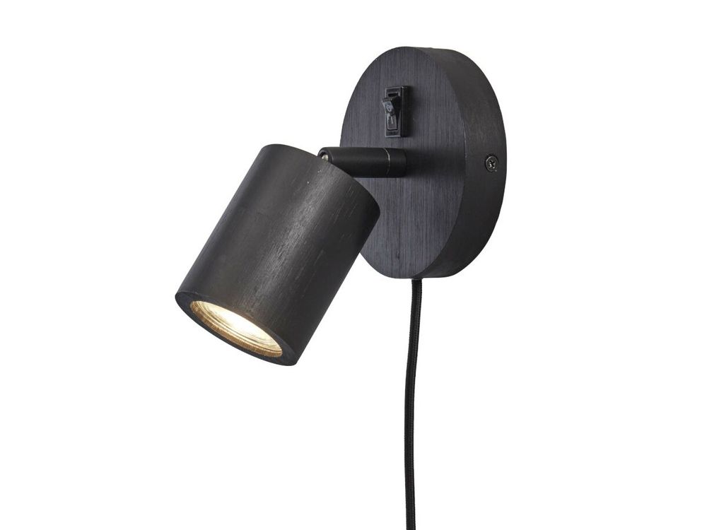 Wandspot JAVA - Zwart bamboe IAR JAVA-WS1-B