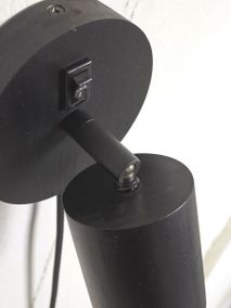 Wandspot JAVA - Zwart bamboe IAR JAVA-WS1-B