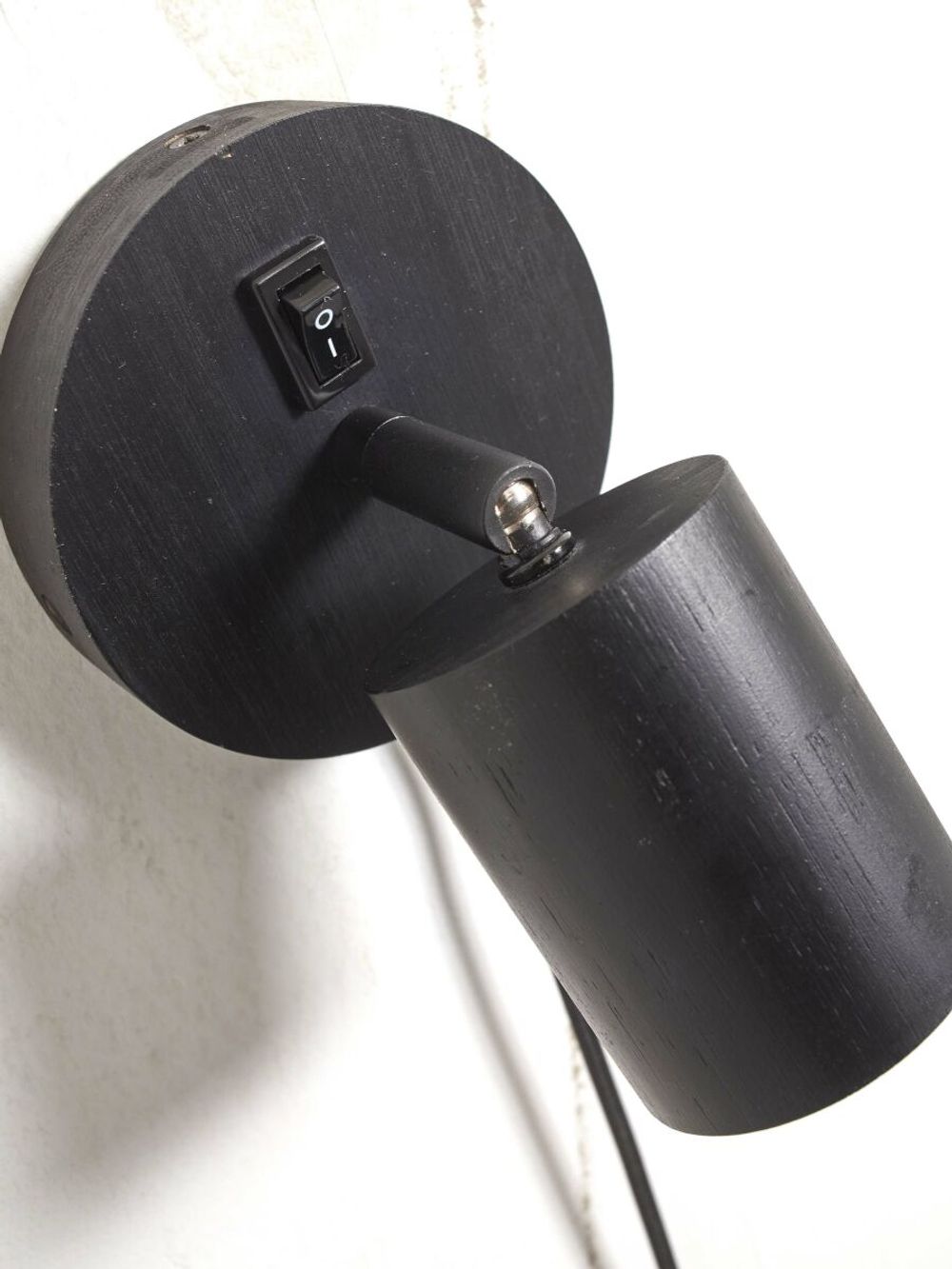 Wandspot JAVA - Zwart bamboe IAR JAVA-WS1-B