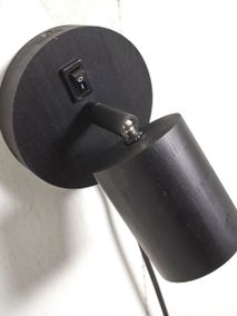 Wandspot JAVA - Zwart bamboe IAR JAVA-WS1-B