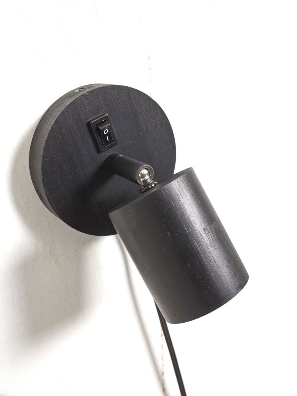 Wandspot JAVA - Zwart bamboe IAR JAVA-WS1-B