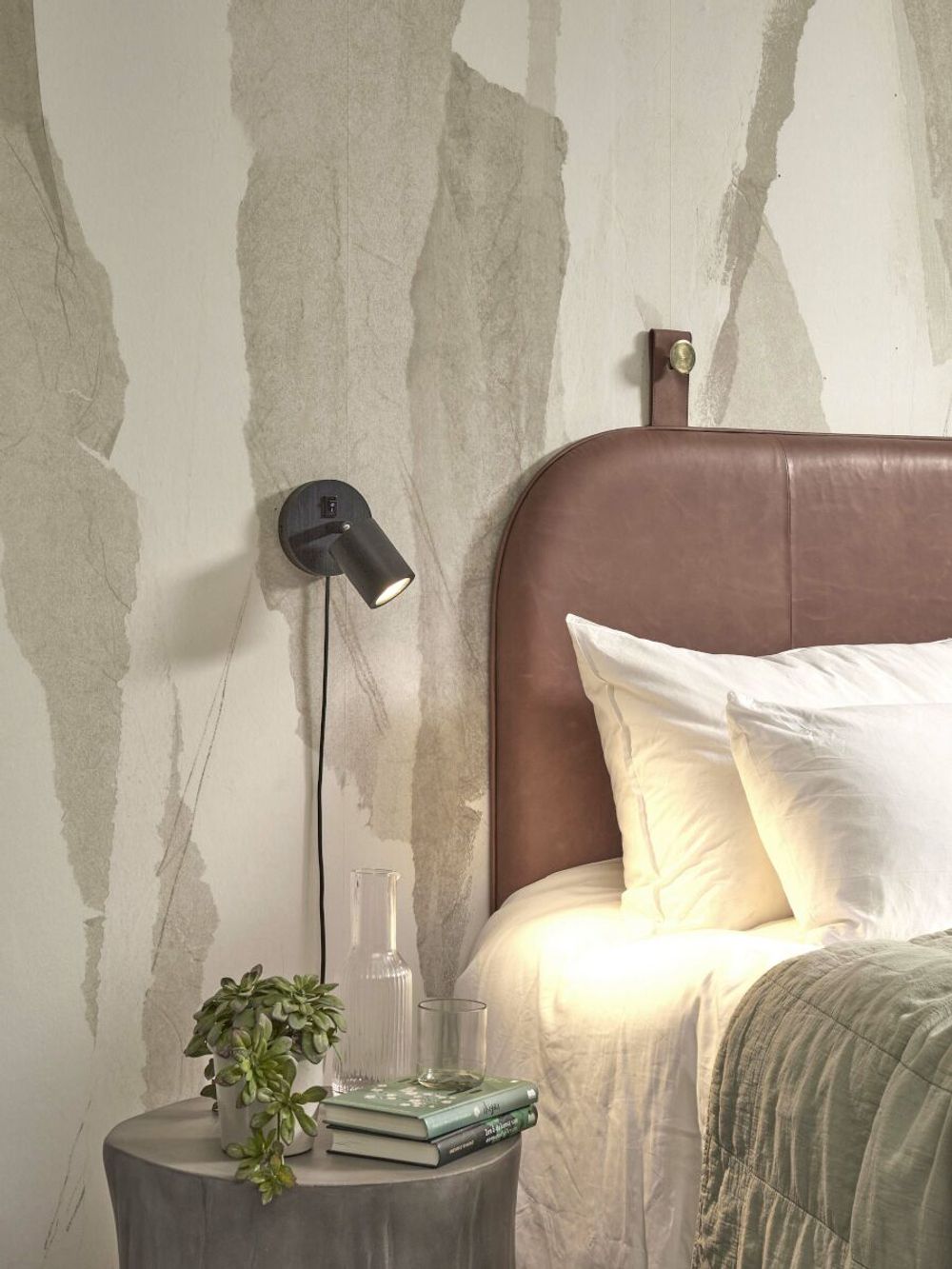 Wandspot JAVA - Zwart bamboe IAR JAVA-WS1-B