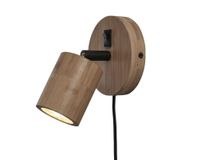 Wandspot JAVA - Zwart bamboe IAR JAVA-WS1-N