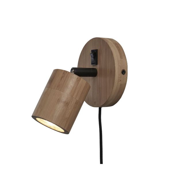Wandspot JAVA - Zwart bamboe