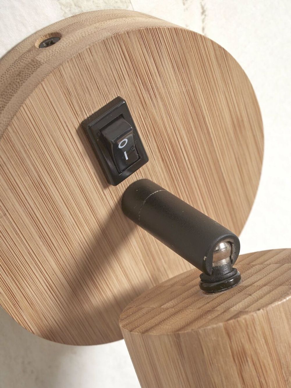 Wandspot JAVA - Zwart bamboe IAR JAVA-WS1-N