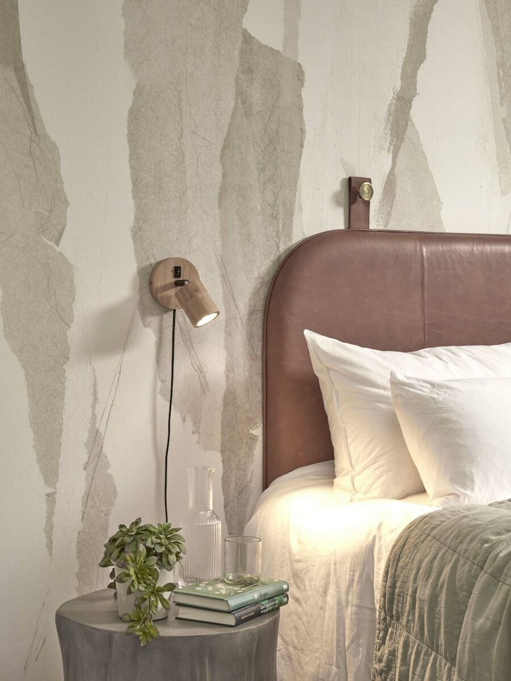 Wandspot JAVA - Zwart bamboe IAR JAVA-WS1-N