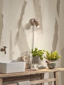 Wandspot JAVA - Zwart bamboe IAR JAVA-WS1-N