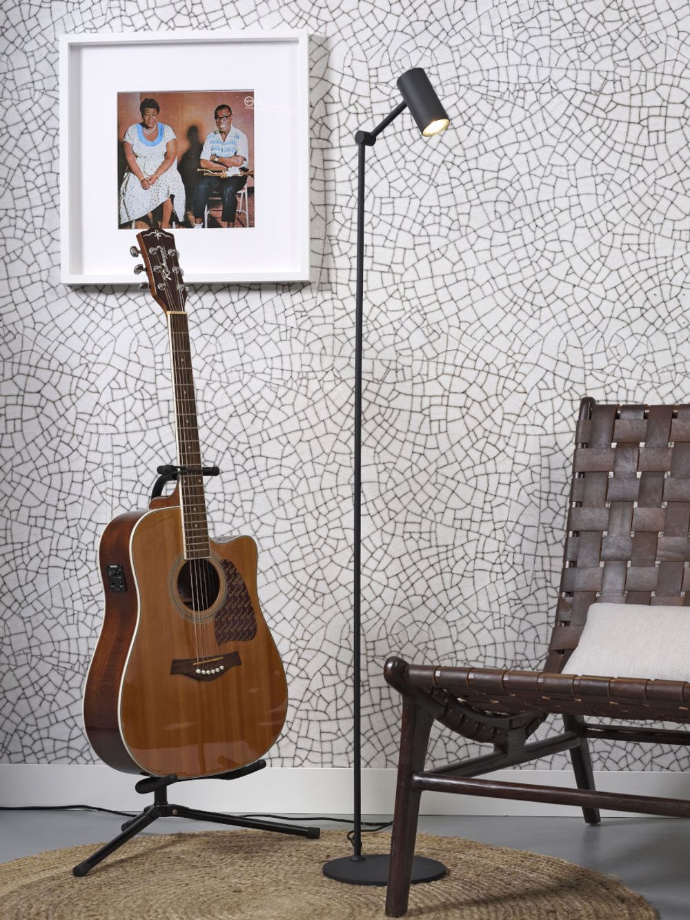 Vloerlamp MONTREUX - Zwart IAR MONTREUX-F-B