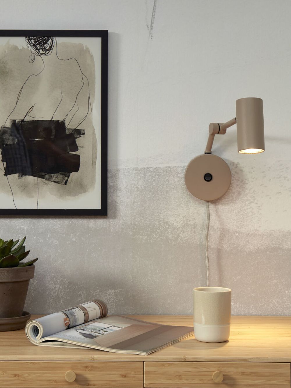 Wandlamp MONTREUX - Zand IAR MONTREUX-W-S