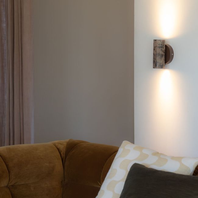 Wandlamp TIVOLI - Bruin marmer