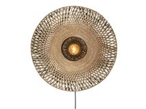 Wandlamp KALIMANTAN - Naturel/Zwart bamboe IAR KALIMANTAN-W15-BN