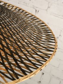 Wandlamp KALIMANTAN - Naturel/Zwart bamboe IAR KALIMANTAN-W15-BN