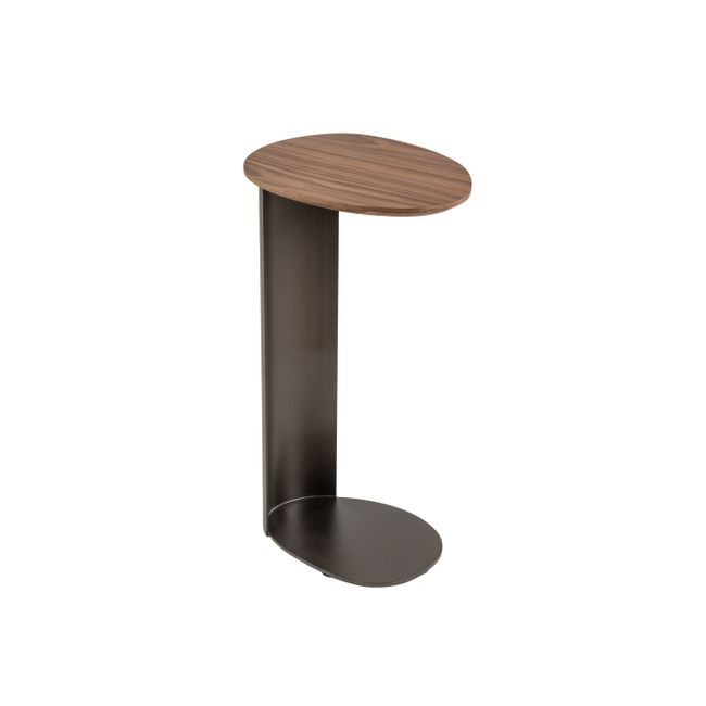 Bijzettafel WALNUT - Walnootfineer/Brons