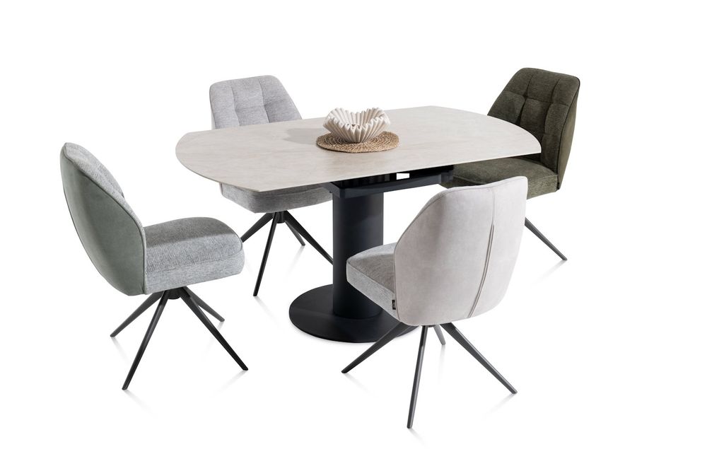 Uitschuifbare tafel AVELLINO - Crème Keramiek HEH 54861-CRE