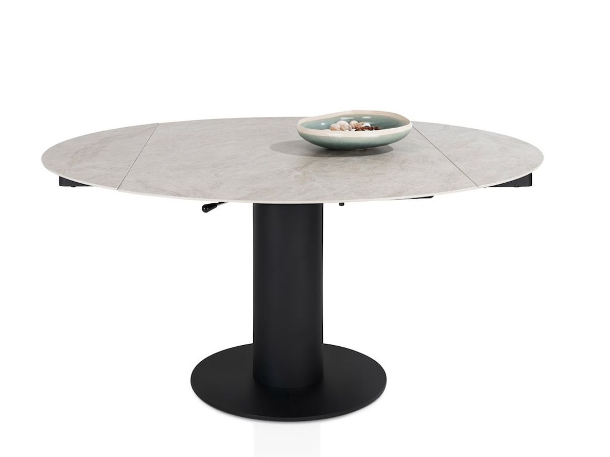 Uitschuifbare tafel AVELLINO - Crème Keramiek
