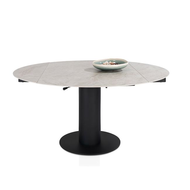 Uitschuifbare tafel AVELLINO - Crème Keramiek