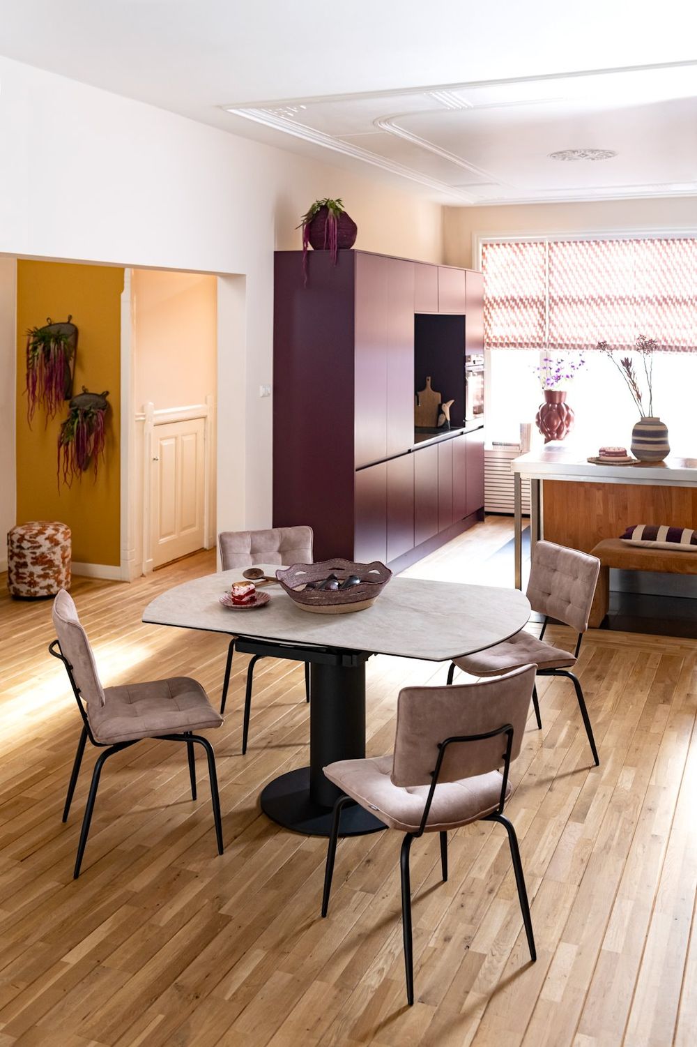 Uitschuifbare tafel AVELLINO - Crème Keramiek HEH 54861-CRE