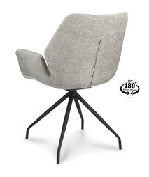 Draaibare armstoel VALLEY - Lichtgrijs XLC-35-0000001