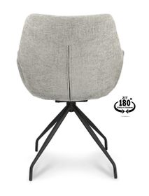 Draaibare armstoel VALLEY - Lichtgrijs XLC-35-0000001