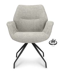 Draaibare armstoel VALLEY - Lichtgrijs XLC-35-0000001