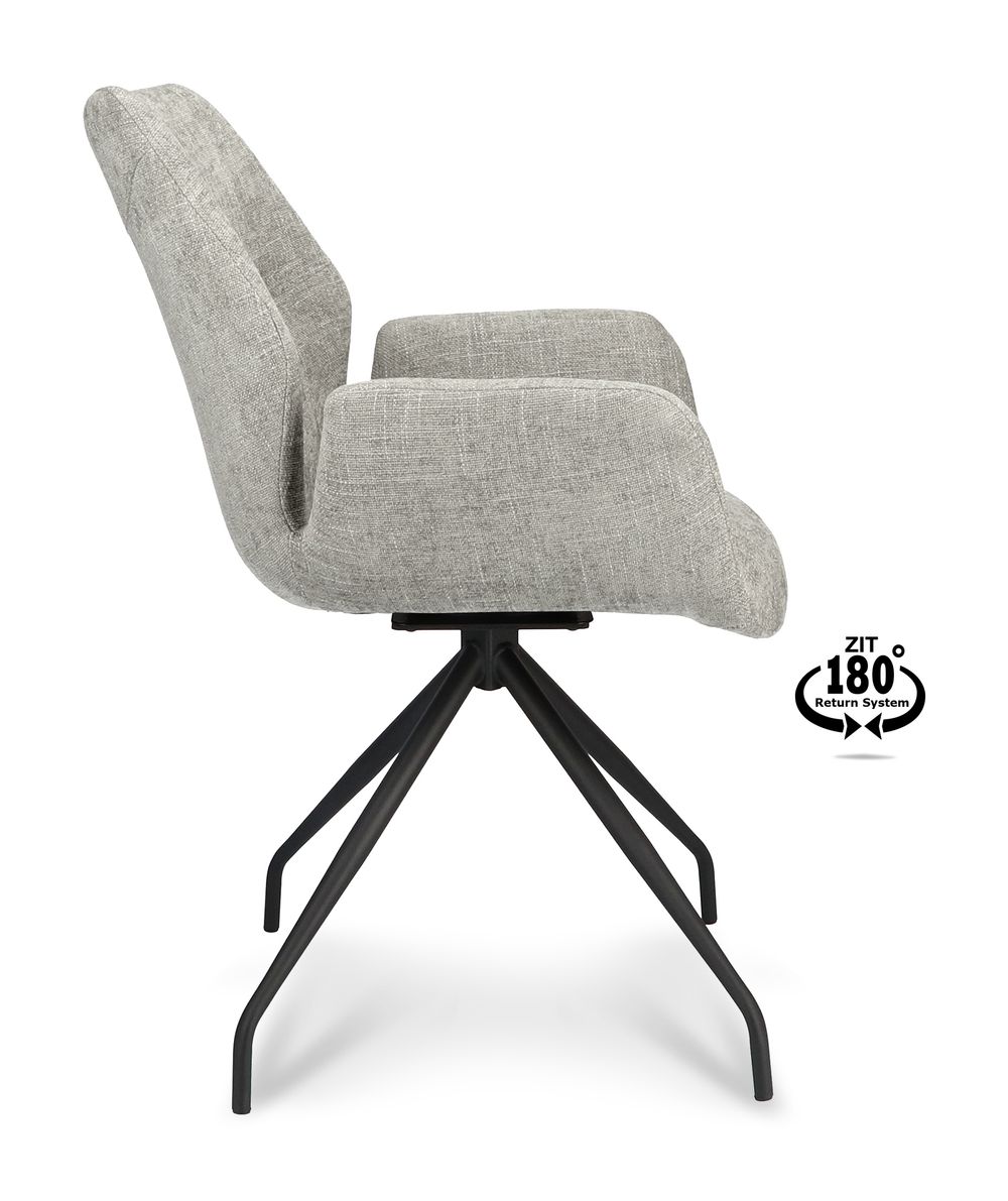 Draaibare armstoel VALLEY - Lichtgrijs XLC-35-0000001