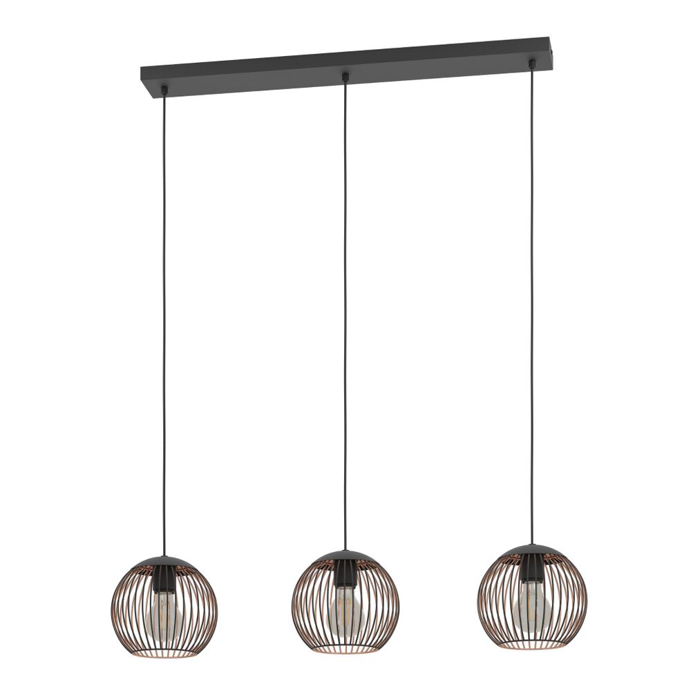 Hanglamp ALMANZORA - Zwart/Koper EGL 901869
