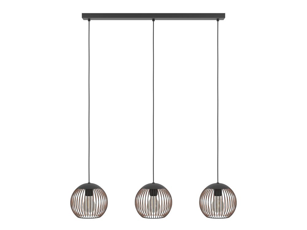 Hanglamp ALMANZORA - Zwart/Koper EGL 901869