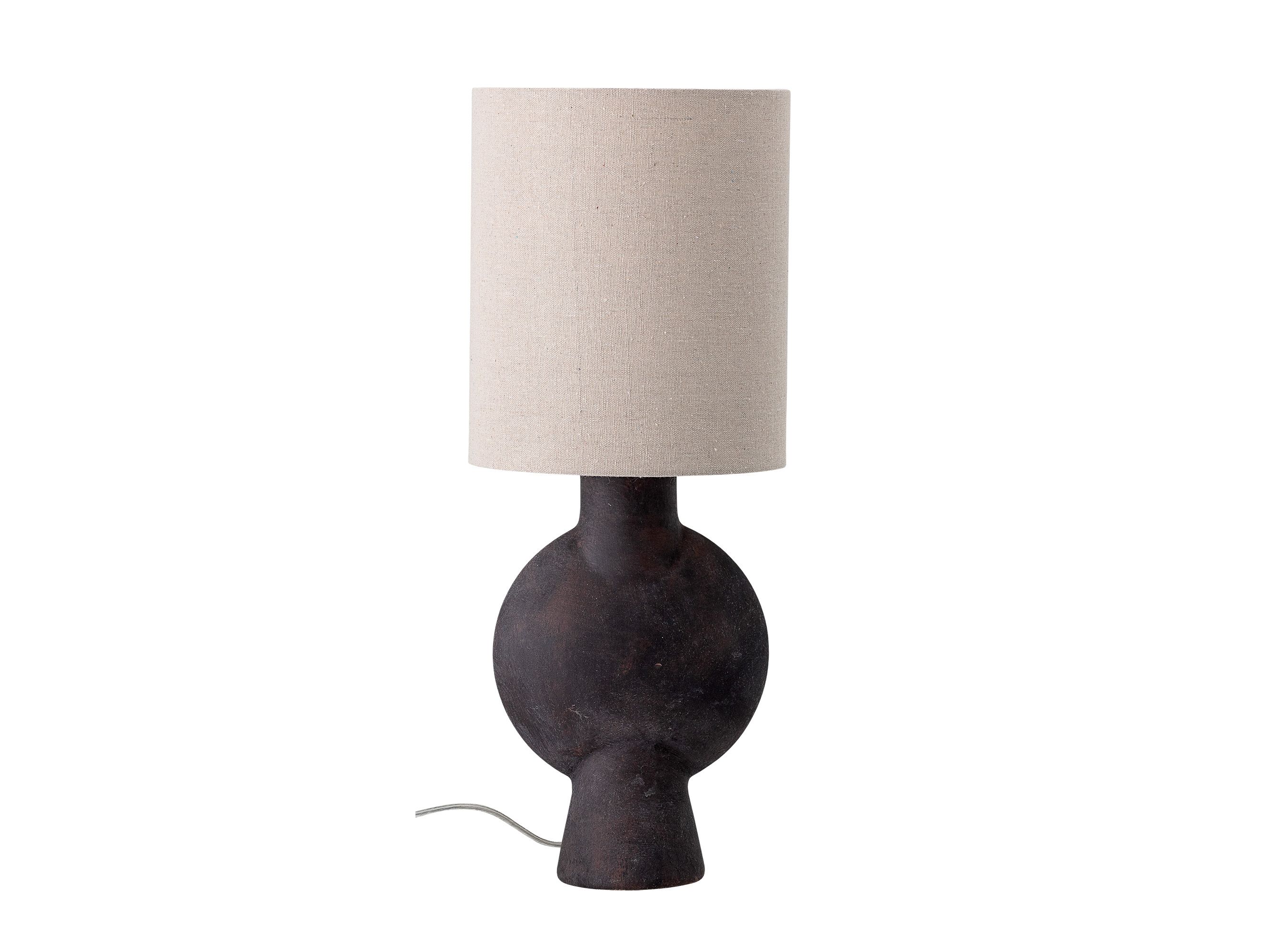 Tafellamp SERGIO - Bruin terracotta/Beige linnen BLM 82047302