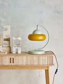 Tafellamp BUBBLE - Wit/Geel BLM 82063025