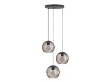 Hanglamp rond ALMANZORA - Zwart/Koper EGL 901871
