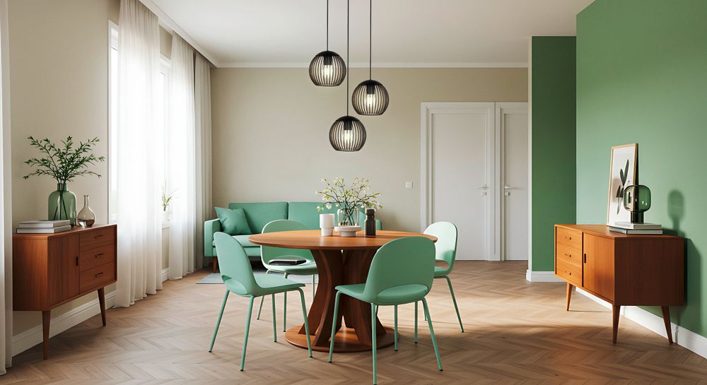 Hanglamp rond ALMANZORA - Zwart/Koper EGL 901871