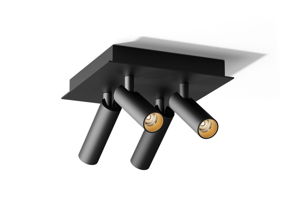 Plafondlamp vierkant NOVA - Zwart FLT NOVA493