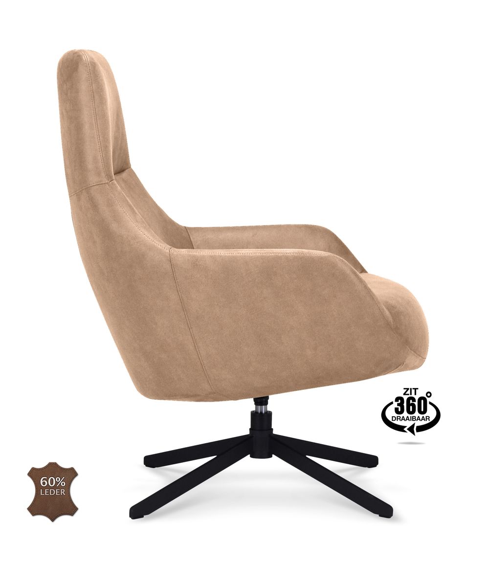 Draaifauteuil MONTANA - Leder Liver XLC-30-0000002