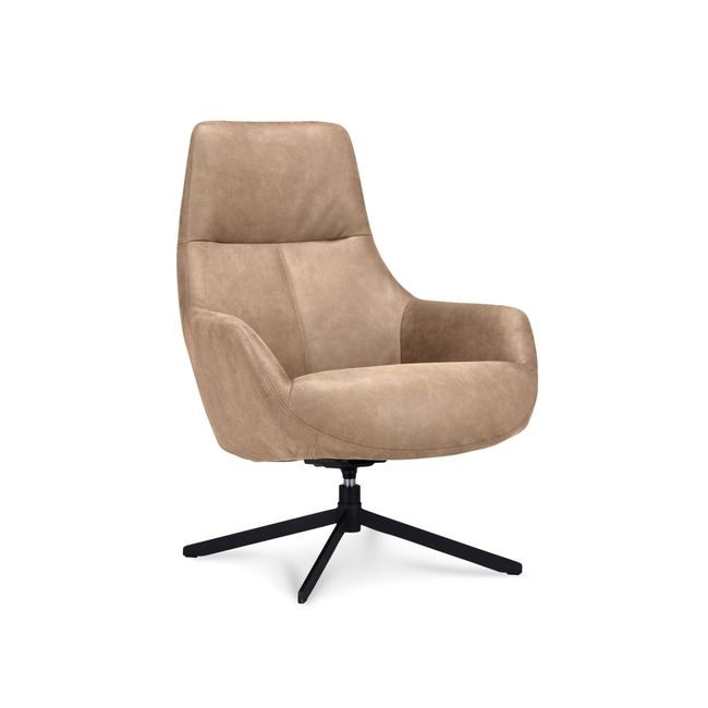 Draaifauteuil MONTANA - Leder Liver
