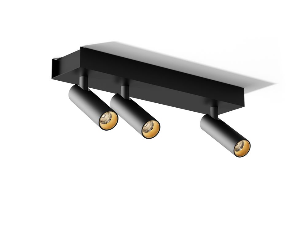 Plafondlamp rechthoek NOVA - Zwart FLT NOVALONG393