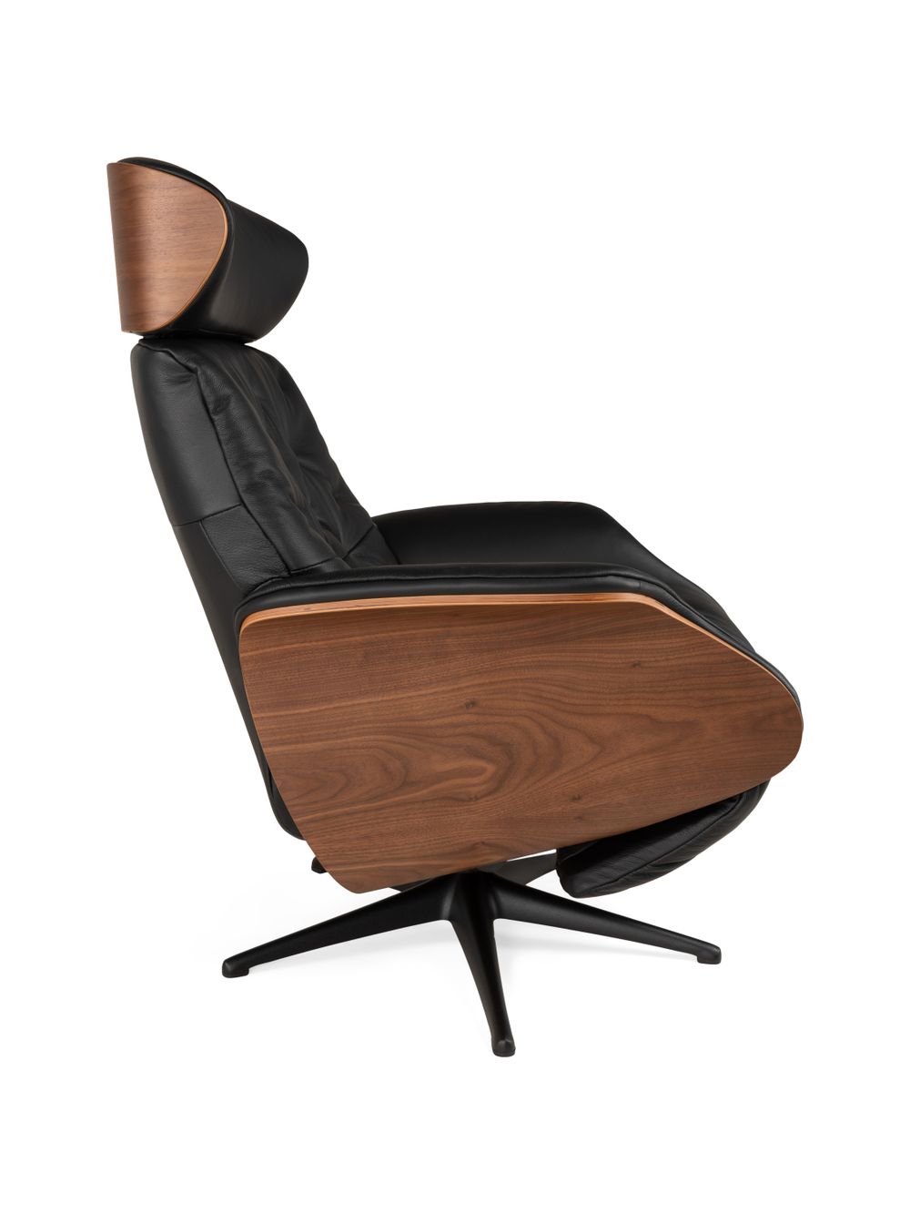 Elektr. relaxfauteuil met accu VOLDEN - Zwart lede THC-20-000089-S-PBW