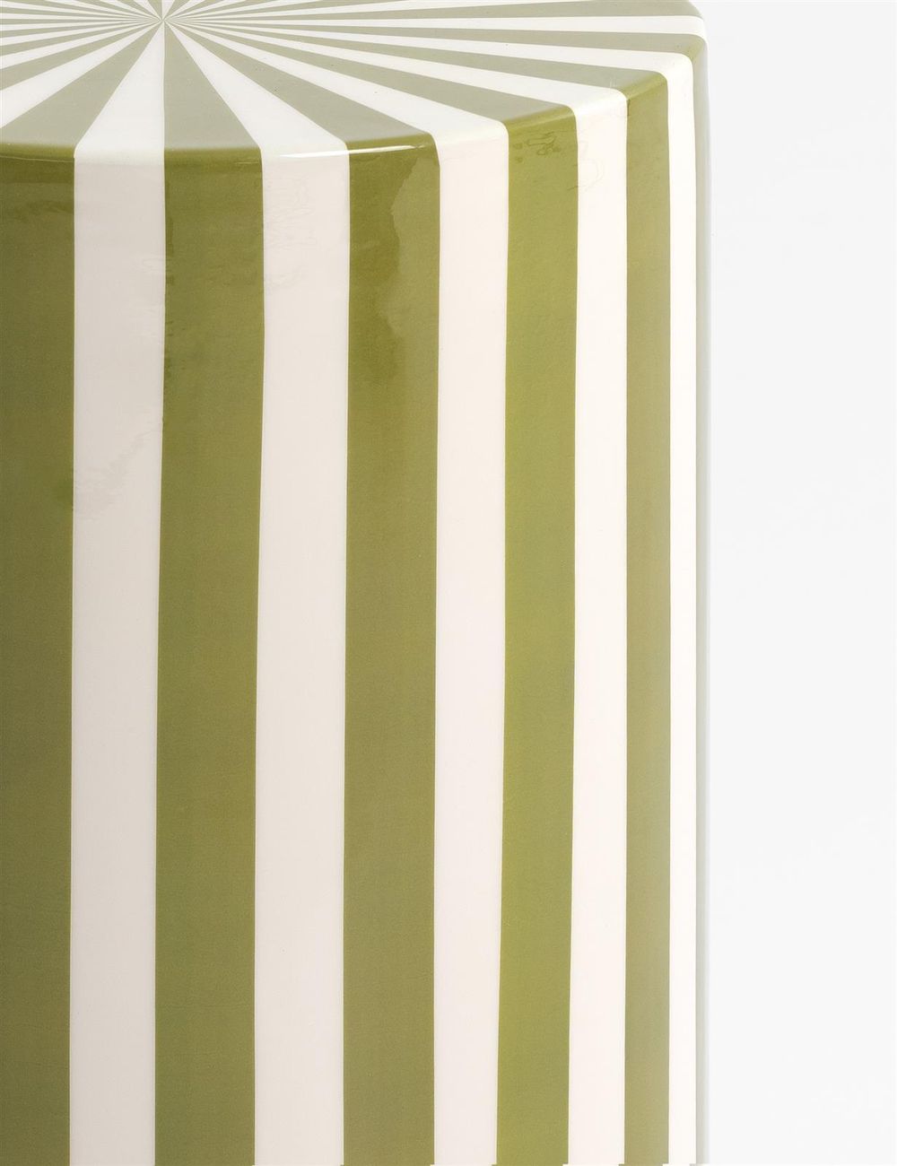 Bijzettafel SKYE - Groen/Wit CCM 53158GRN