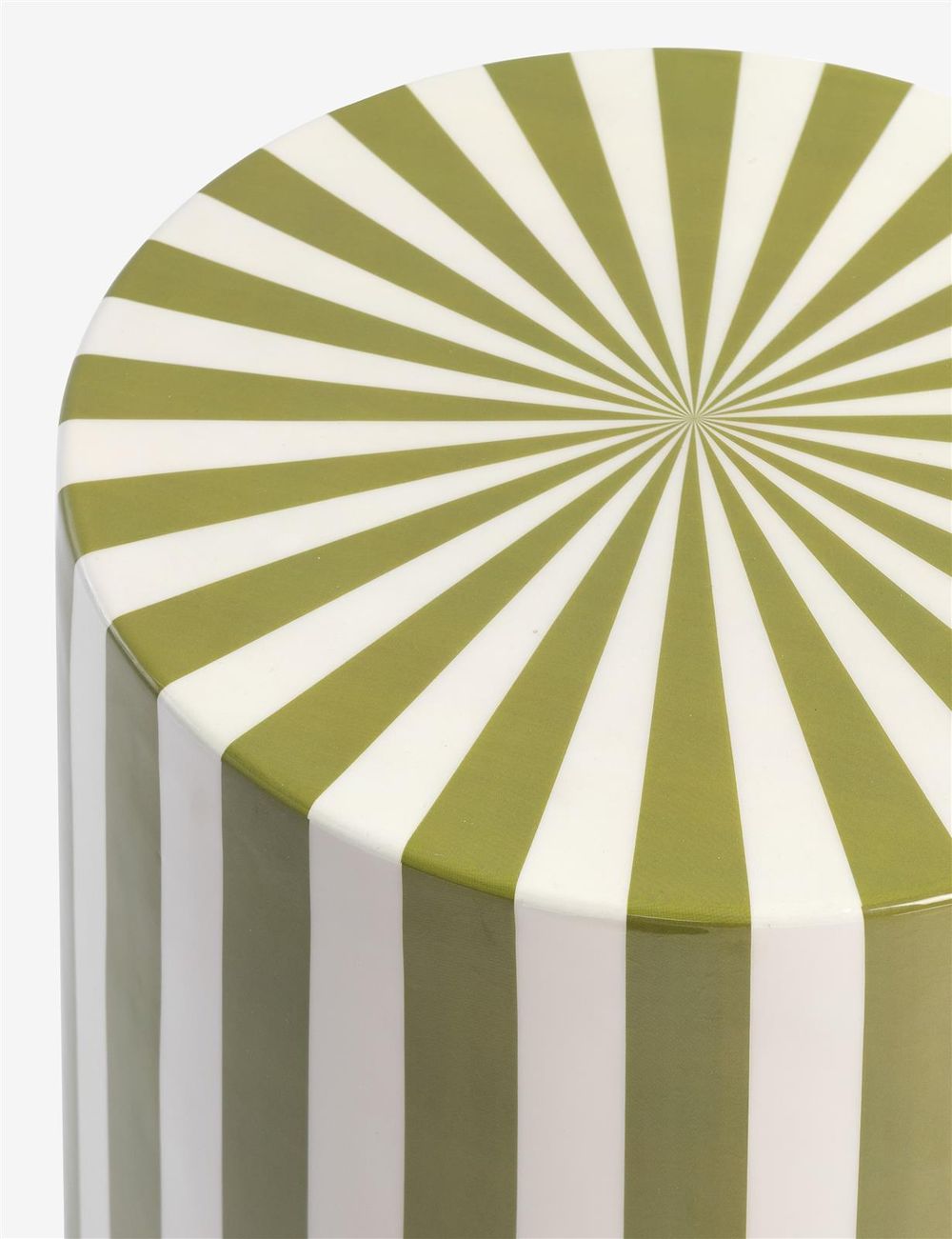 Bijzettafel SKYE - Groen/Wit CCM 53158GRN