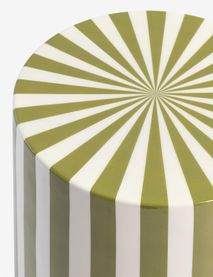 Bijzettafel SKYE - Groen/Wit CCM 53158GRN