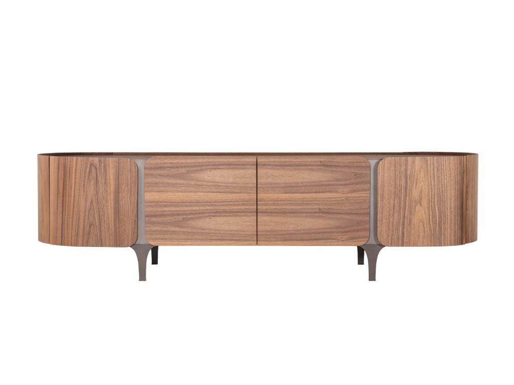 Tv-meubel WALNUT - Walnootfineer/Brons XLC-42-0000001