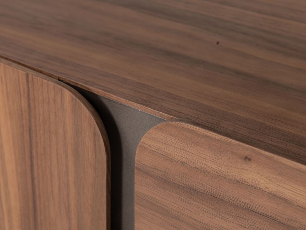 Tv-meubel WALNUT - Walnootfineer/Brons XLC-42-0000001