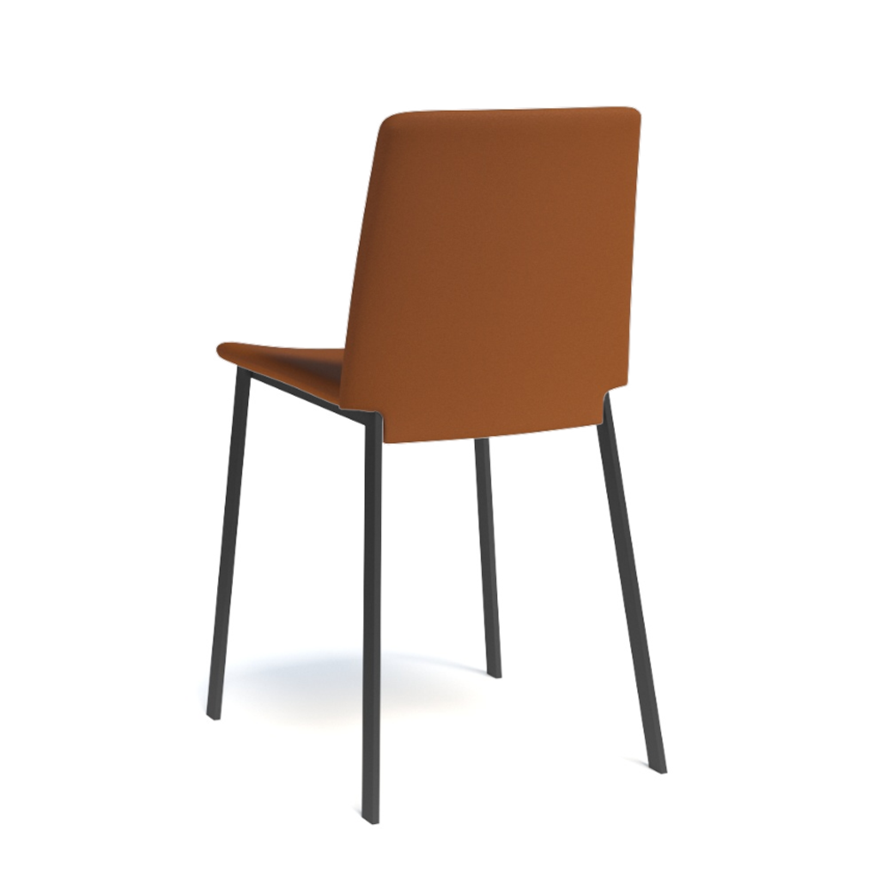 Set van 6 stoelen PRIMERA - Cognac/Zwart C-PFT-222-SET6