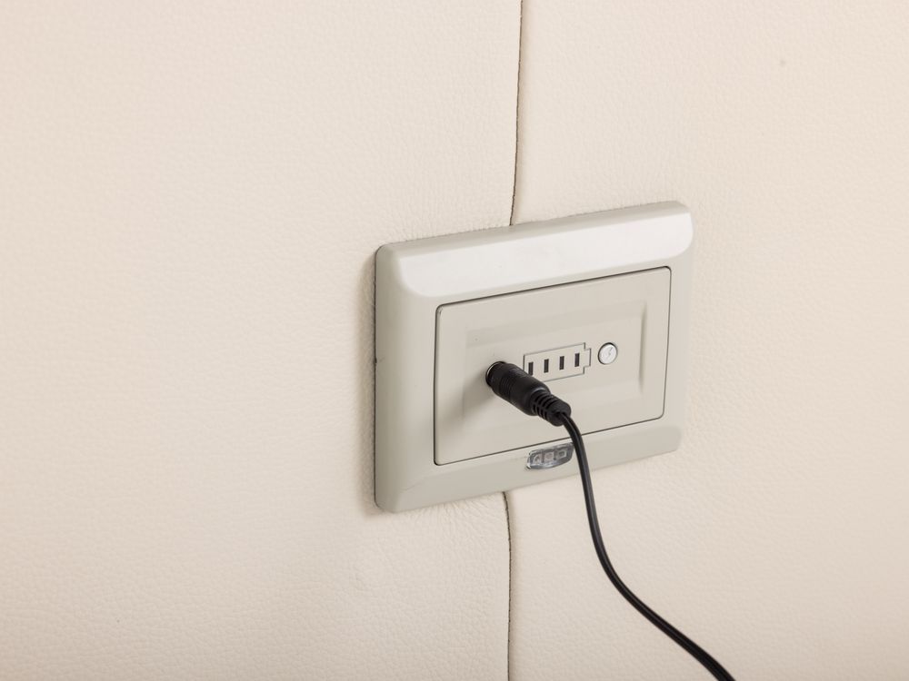 3-zit incl. elektr. relaxen COLORADO - Beige leder ROM-45-001-MAN