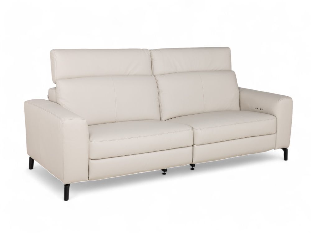 3-zit incl. elektr. relaxen COLORADO - Beige leder ROM-45-001-MAN