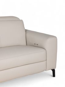 3-zit incl. elektr. relaxen COLORADO - Beige leder ROM-45-001-MAN