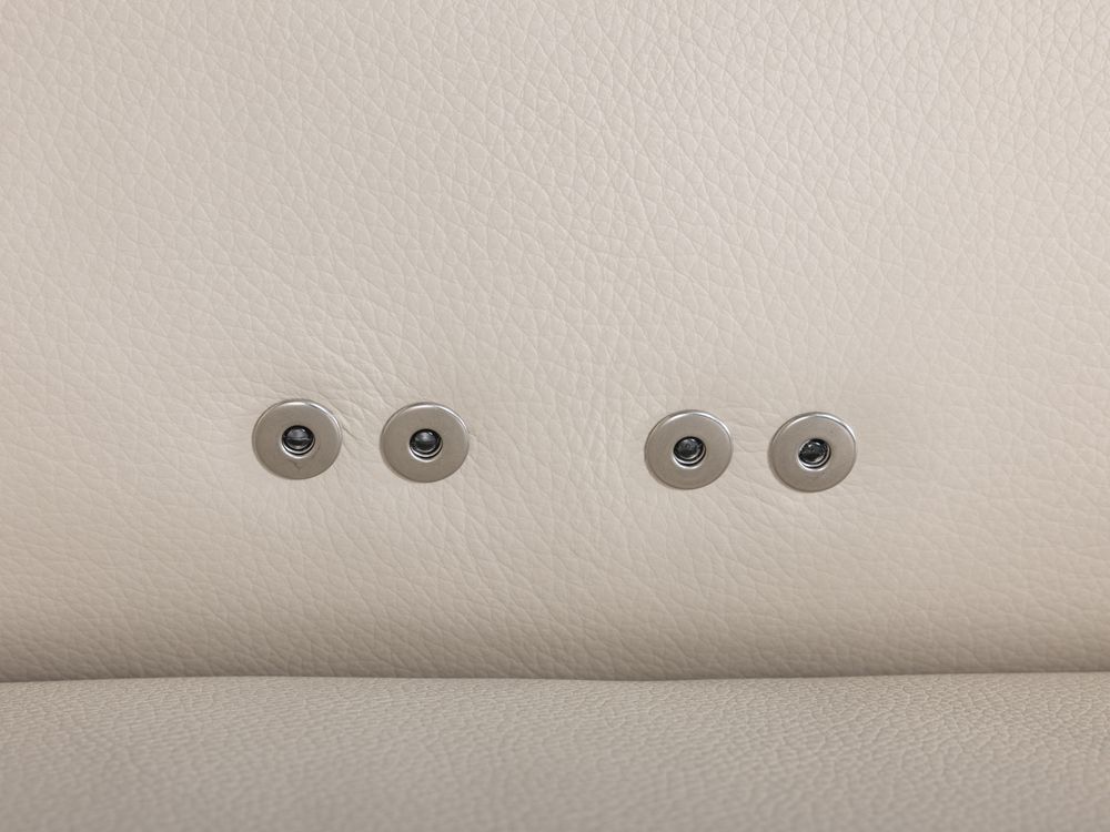 3-zit incl. elektr. relaxen COLORADO - Beige leder ROM-45-001-MAN